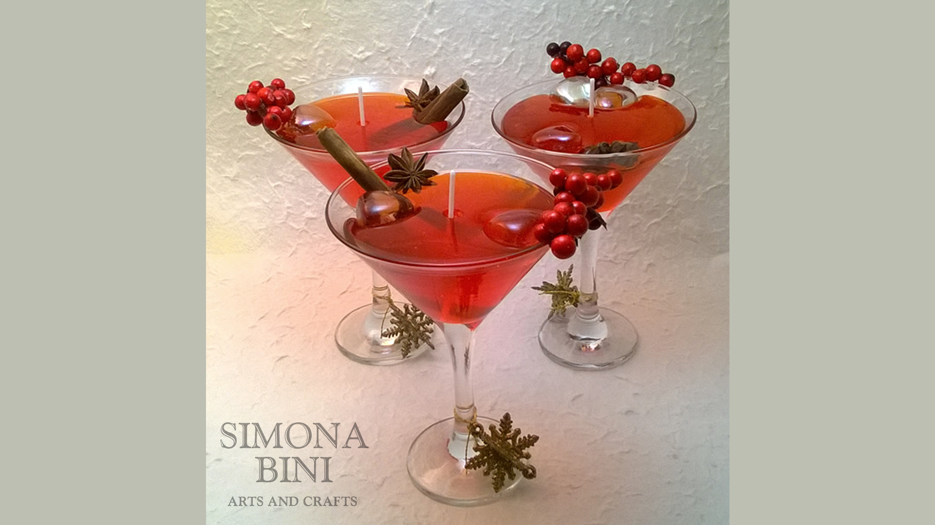 Candela con spighe e cannella – Candle with ears and cinnamon – Simona Bini