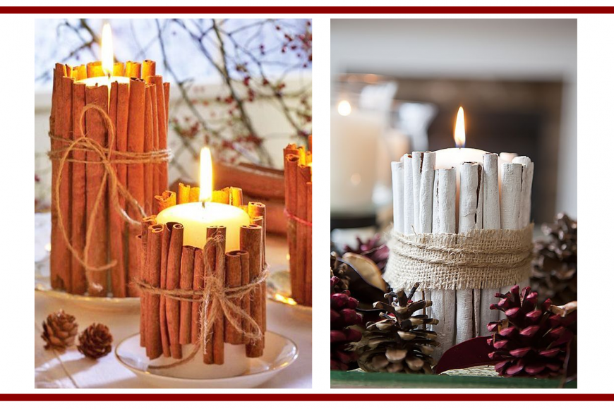 Idee dal web per candele invernali – Ideas from the web for winter candles
