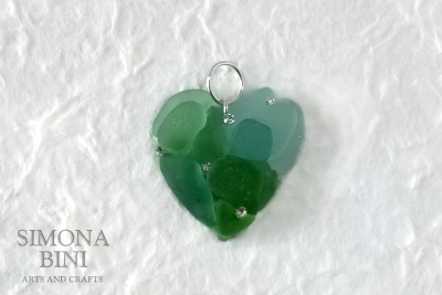 Ciondolo di vetro per San Valentino –  Glass pendant for Valentine’s Day