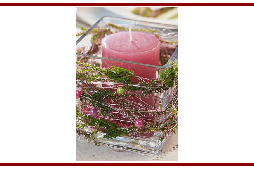 Idee dal web per una candela rosa – Ideas from the web for a candle
