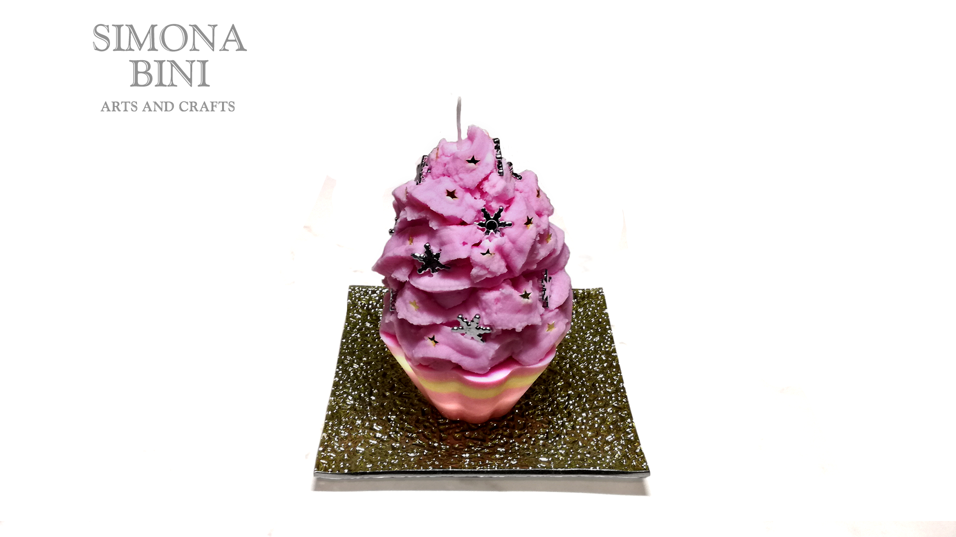 Una candela cupcake rosa – Pink cupcake candle