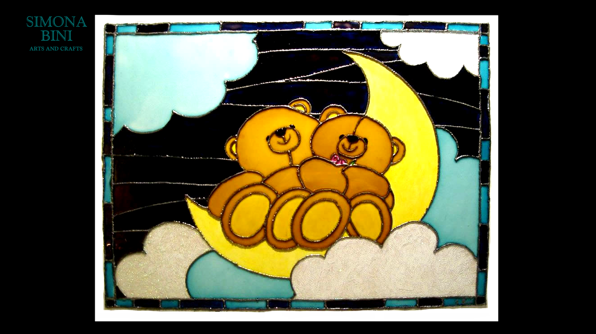 Dipinto su vetro Sogni d’oro! – Painted on glass Sweet dreams!!